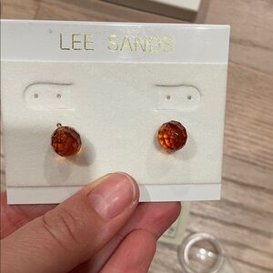 Lee Sands Amber Earrings